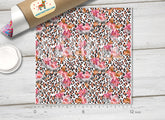 Floral Leopard Adhesive Vinyl 1176